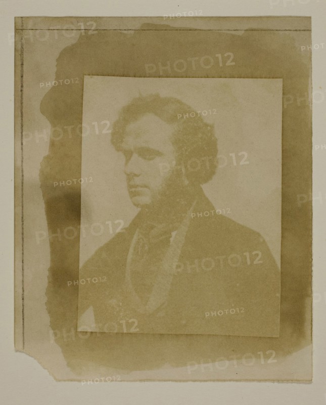 Portrait of Henneman in Profile, May 2, 1843, William Henry Fox Talbot, English, 1800–1877, England, Salted paper print, 8 × 6.3 cm (image), 11.4 × 9.3 cm (paper)