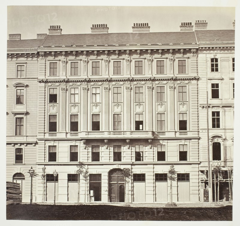 Kolowrat-Ring No. 10, Wohnhaus der Frau C. Hoffmann, 1860s, Austrian, 19th century, Austria, Albumen print, 28.4 × 30.1 cm (image/paper), 42.8 × 61.2 cm (album page)