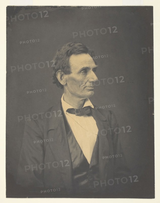 Abraham Lincoln, Springfield, Illinois, June 3, 1860, printed c. 1880, Alexander Hesler (American, born Canada, 1823–1895), printed by George B. Ayers (American, 1829–1905), United States, Platinum print, 22.7 x 17.7 cm (image/paper)