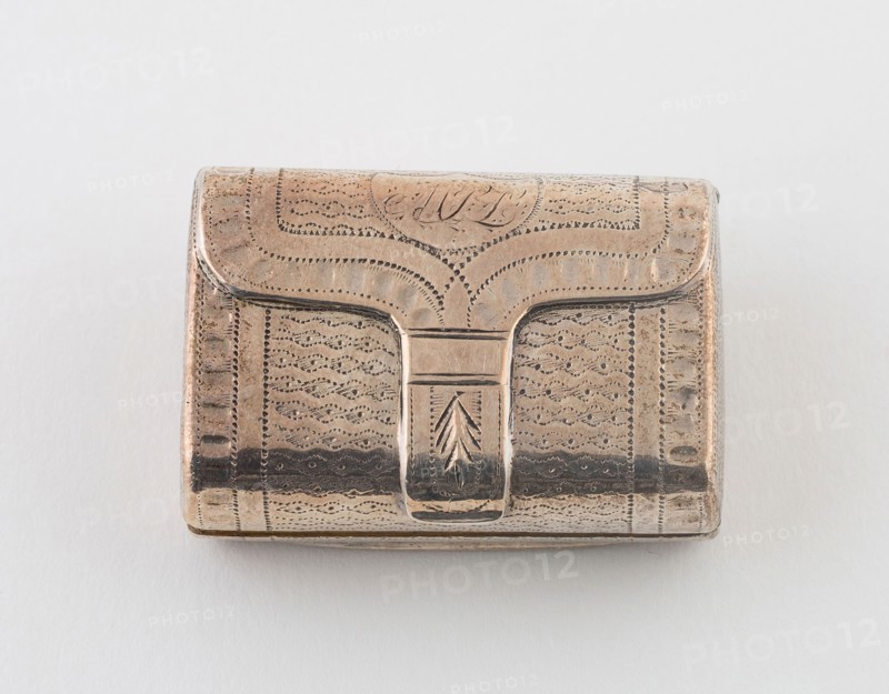 Purse-Shaped Vinaigrette, 1818/19, John Shaw, English, active first half of the 19th century, Birmingham, England, Birmingham, Silver and silver gilt, 3.8 × 2.5 cm (1 1/2 × 1 in.)