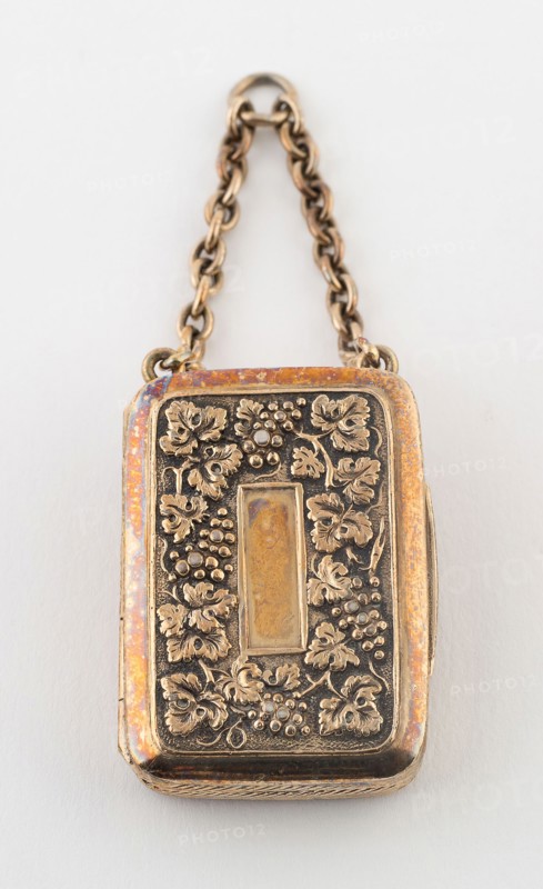 Vinaigrette, 1816/17, John Shaw, Birmingham, England, Birmingham, Silver gilt, 3.8 × 2.5 cm (1 1/2 × 1 in.)