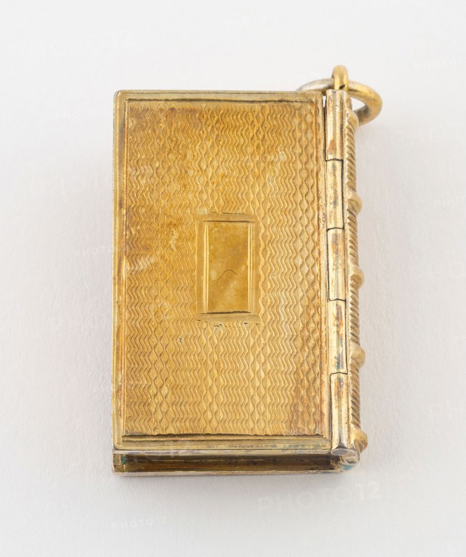 Book-Shaped Vinaigrette, 1835/36, Taylor and Perry, Birmingham, England, Birmingham, Silver gilt, 2.5 × 2 cm (1 × 3/4 in.)