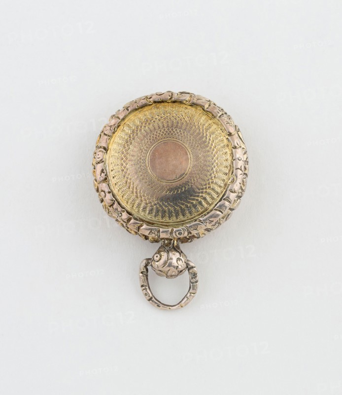 Watch-Shaped Vinaigrette, 1831/32, Joseph Willmore, Birmingham, England, Birmingham, Silver and silver gilt, Diam. 2.5 cm (1 in.)