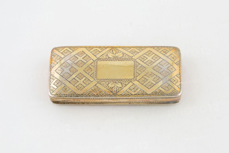 Vinaigrette, c. 1810/11, Joseph Willmore, Birmingham, England, Birmingham, Silver gilt, 5.1 × 2.3 cm (2 × 7/8 in.)