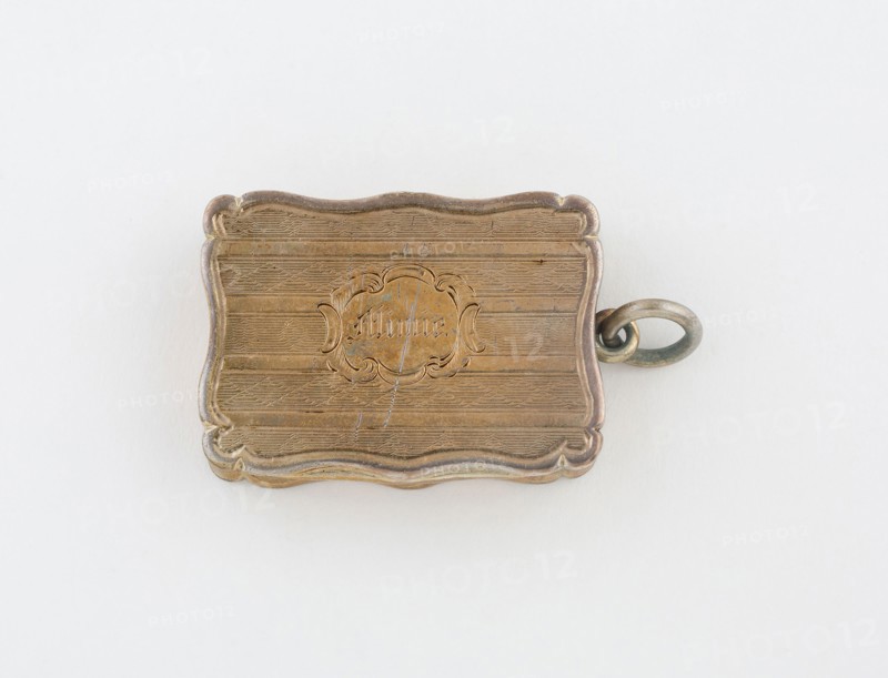 Vinaigrette, c. 1870/71, Marked RT, Birmingham, England, Birmingham, Silver and silver gilt, 3.8 × 2.9 cm (1 1/2 × 1 1/8 in.)