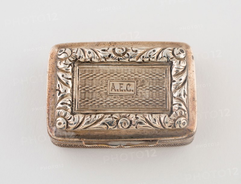 Vinaigrette, c. 1822/23, Marked TN, Birmingham, England, Birmingham, Silver and silver gilt, 3.8 × 2.9 cm (1 1/2 × 1 1/8 in.)