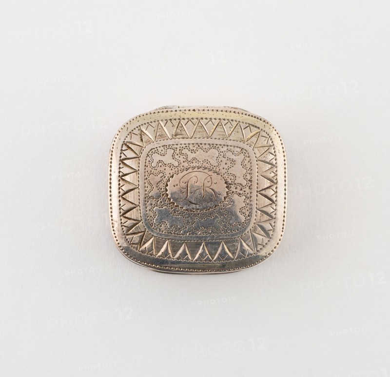 Vinaigrette, c. 1816/17, T. Simpson and Son, Birmingham, England, Birmingham, Silver and silver gilt, 2.9 × 2.9 cm (1 1/8 × 1 1/8 in.)