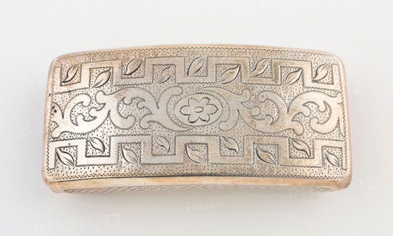 Vinaigrette, c. 1806/07, Marked KH & Co., Birmingham, England, Birmingham, Silver and silver gilt, 7.6 × 3.2 cm (3 × 1 1/4 in.)