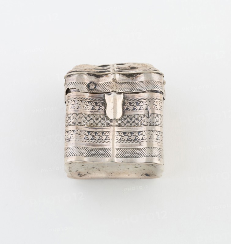 Sponge Box, 1852, Jacobus van Dam, Dutch, active c. 1849-c. 1888, Schoonhoven, Netherlands, Netherlands, Silver, 3.8 x 3.2 cm (1 1/2 x 1 1/4 in.)