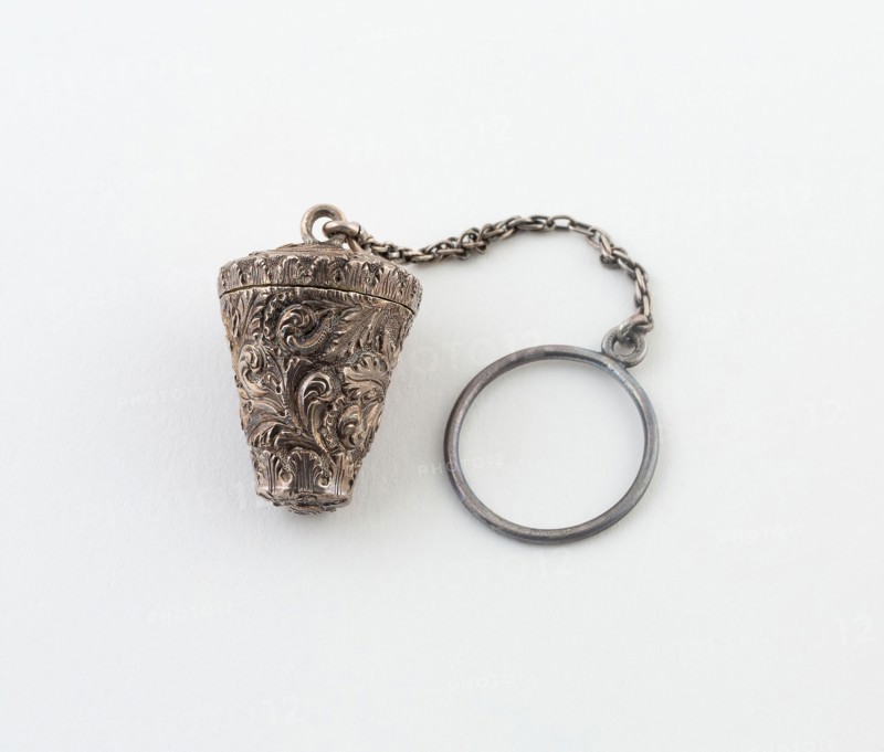 Thimble-Shaped Vinaigrette, c. 1840, Possibly England, England, Silver and silver gilt, H. 2.5 cm (1 in.)