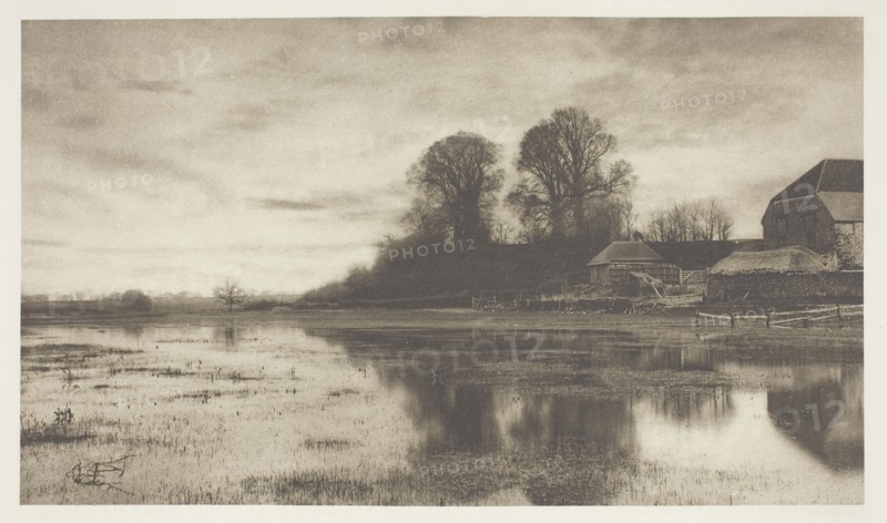 Eventide, c. 1880/90, printed April 1890, J. B. B. Wellington, English, 1858–1939, England, Photogravure, from "Sun Artists, No. 3" (1890), 11.6 × 20.3 cm (image), 28.1 × 37.8 cm (paper)