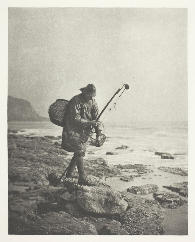 Prawning, 1888, printed January 1891, B. Gay Wilkinson, English, 1857–1927, England, Photogravure, from "Sun Artists, Number 6" (1891), 17.5 × 13.8 cm (image), 37.8 × 27.9 cm (paper)