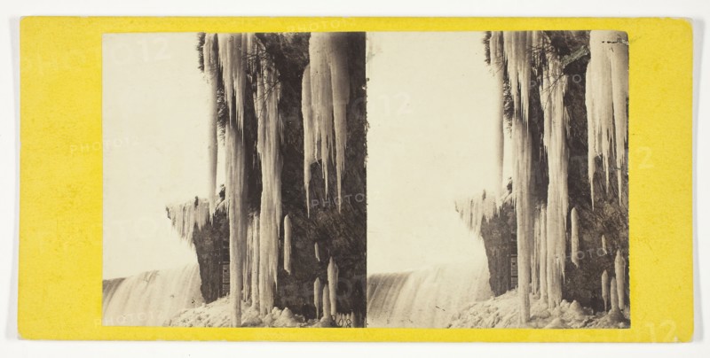 Niagara In Winter, 1860/61, Anthony & Company, American, active 1848–1901, United States, Albumen print, stereo, from the series "Niagara in Winter