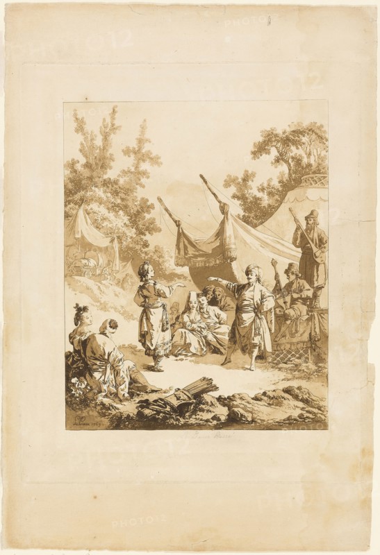 The Russian Dance, 1769, Jean Baptiste Le Prince, French, 1734-1781, France, Aquatint on paper, 302 × 242 mm (image), 385 × 310 mm (plate), 500 × 340 mm (sheet)