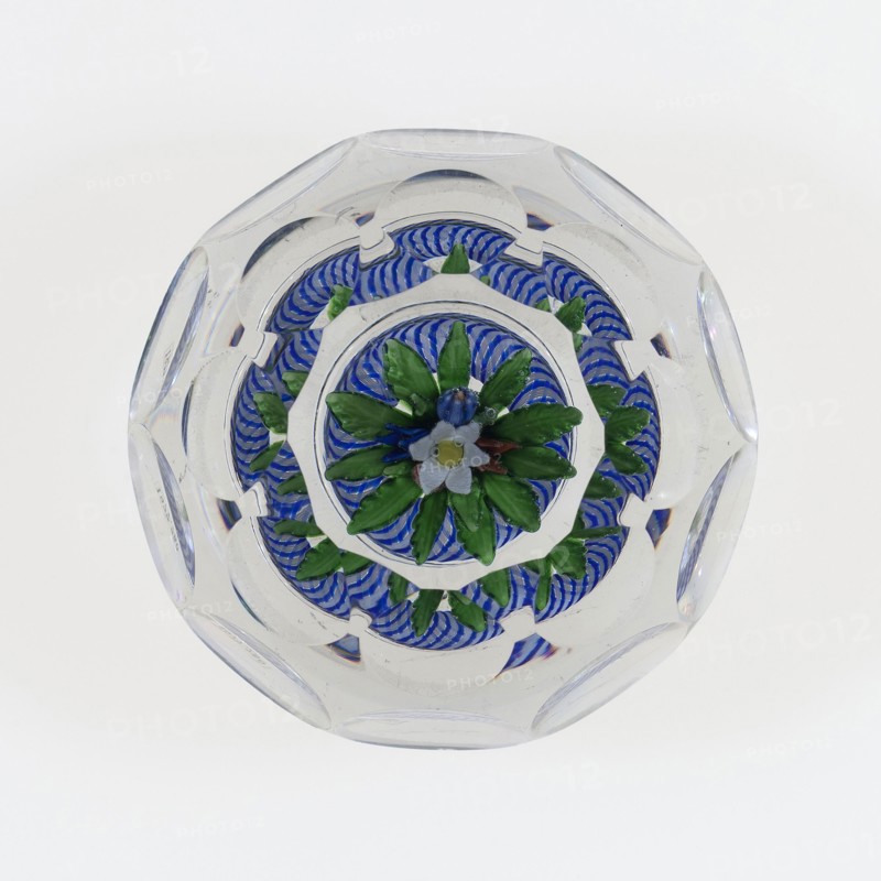 Paperweight, c. 1848–55, Saint-Louis, France, founded 1767, Saint-Louis, Glass, Diam. 8.3 cm (3 1/4 in.)