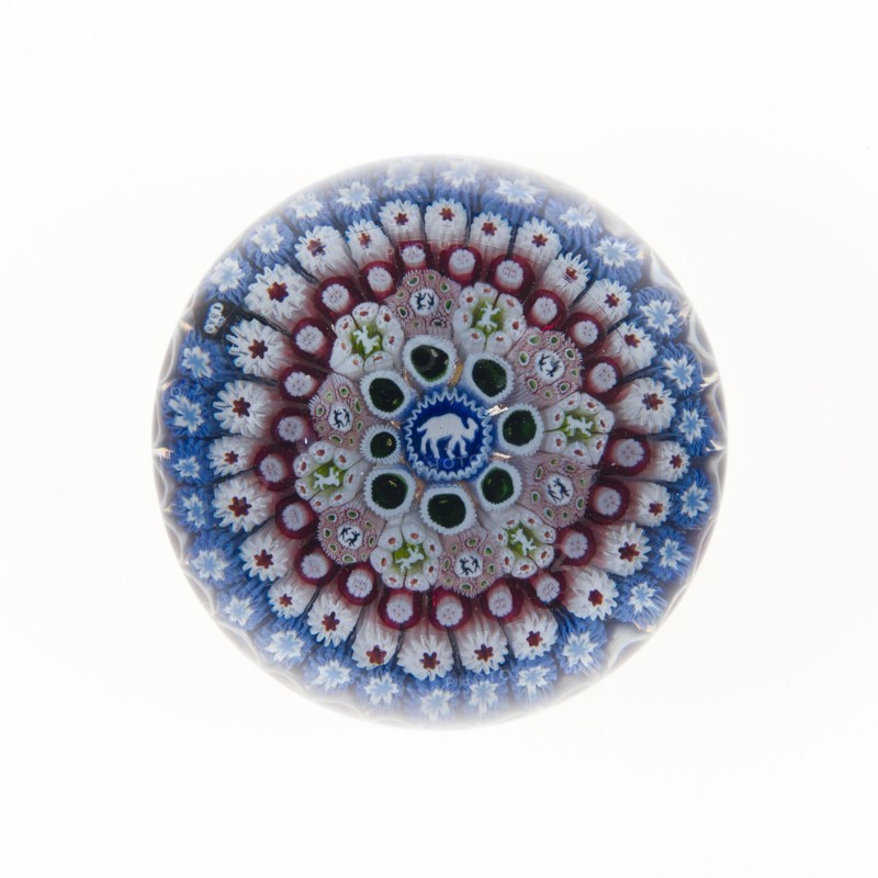 Paperweight, 1848, Saint-Louis, France, founded 1767, Saint-Louis, Glass, 3 in.