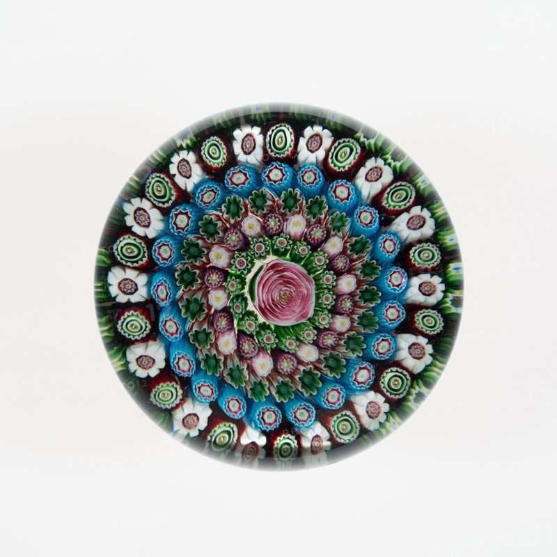 Paperweight, 19th century, Clichy, France, 1837-1885, Clichy, Glass, 2 1/2 in.