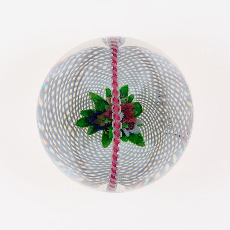 Paperweight, c. 1848–55, Saint-Louis, France, founded 1767, Saint-Louis, Glass, Diam. 7.9 cm (3 1/8 in.)