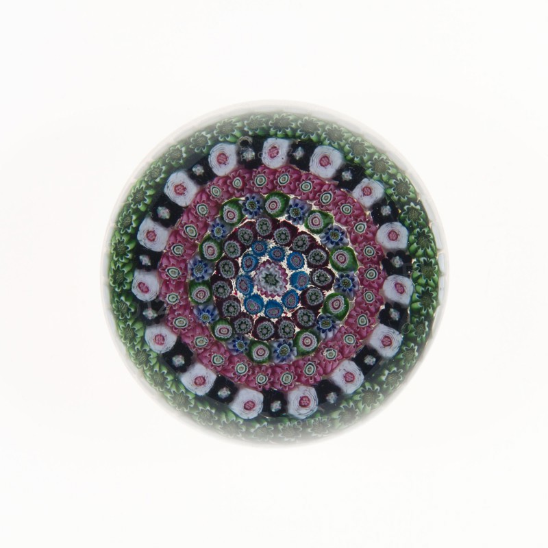 Paperweight, 19th century, Clichy, France, 1837-1885, Clichy, Glass, Diam. 7.3 cm (2 7/8 in.)