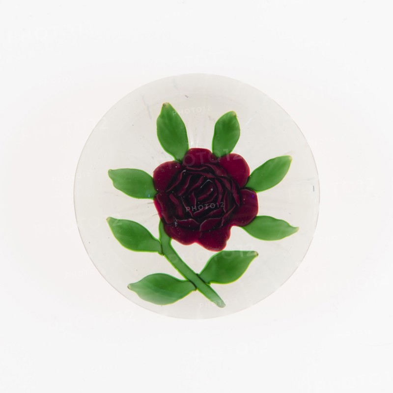 Paperweight, 19th century, Baccarat, France, founded 1764, Lunéville, Glass, Diam. 6.8 cm (2 3/4 in.), Peter Isbrandt, n.d., Cornelis Visscher, Dutch, c. 1629-1658, Holland, Engraving on ivory paper, 304.8 x 215.9 mm