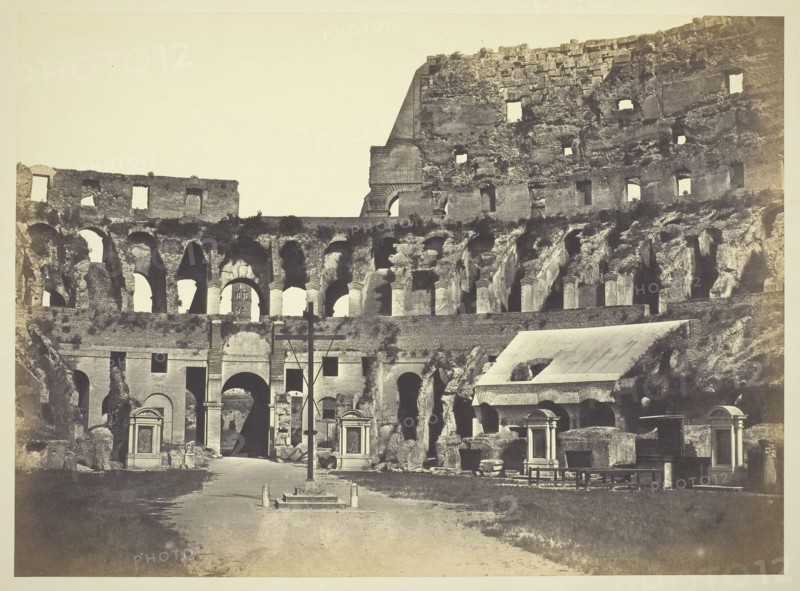 Coliseum, c. 1867, Robert MacPherson, Scottish, 1811–1872, Scotland, Albumen print, 30.2 x 41.1 cm (image/paper), 49 x 64 cm (mount)