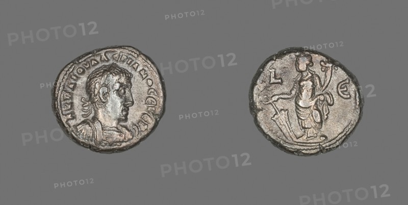 Coin Portraying Emperor Valerian, AD 257/258, Roman, minted in Alexandria, Egypt, Egypt, Billon, Diam. 2.3 cm, 11.23 g