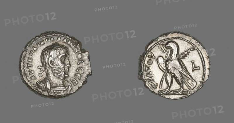 Tetradrachm (Coin) Portraying Emperor Gallienus, AD 261/62, Roman, minted in Alexandria, Egypt, Egypt, Billon, Diam. 2.4 cm, 11.21 g