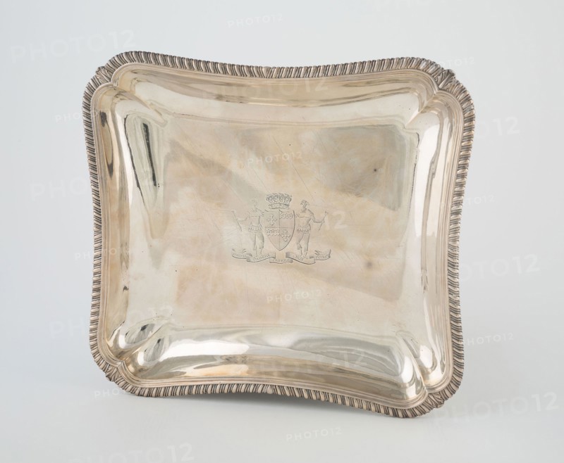 Dish, 1809, London, England, London, Silver, 3 x 26 x 23.3 cm (1 3/16 x 10 1/4 x 9 3/16 in.)