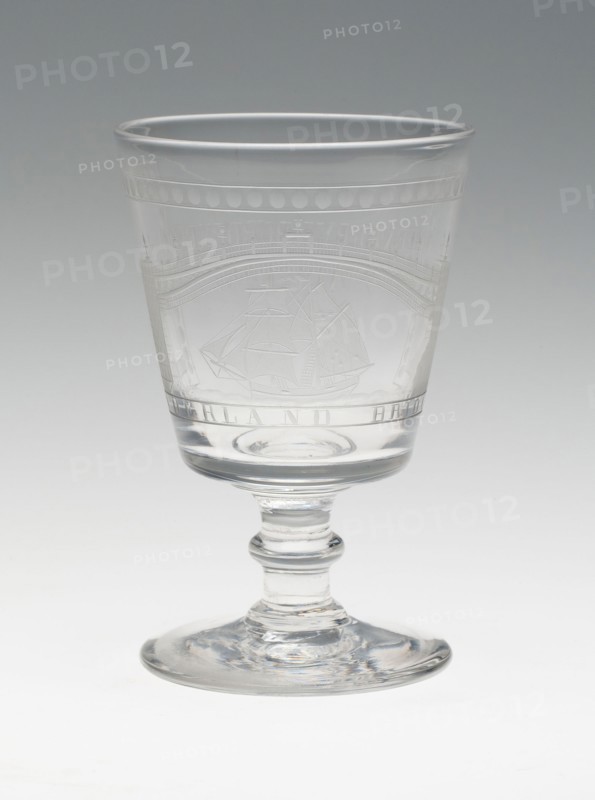 Rummer, 1796, England, Glass, H. 13.3 cm (5 1/4 in.)