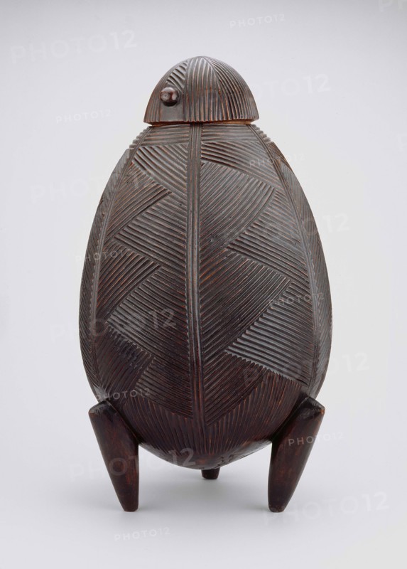 Lidded Container, Mid–/late 19th century, Zulu or Northern Nguni, KwaZulu-Natal, South Africa, Eastern and Southern Africa, South Africa, Wood, 46 × 27.9 cm (18 1/8 × 11 in.)