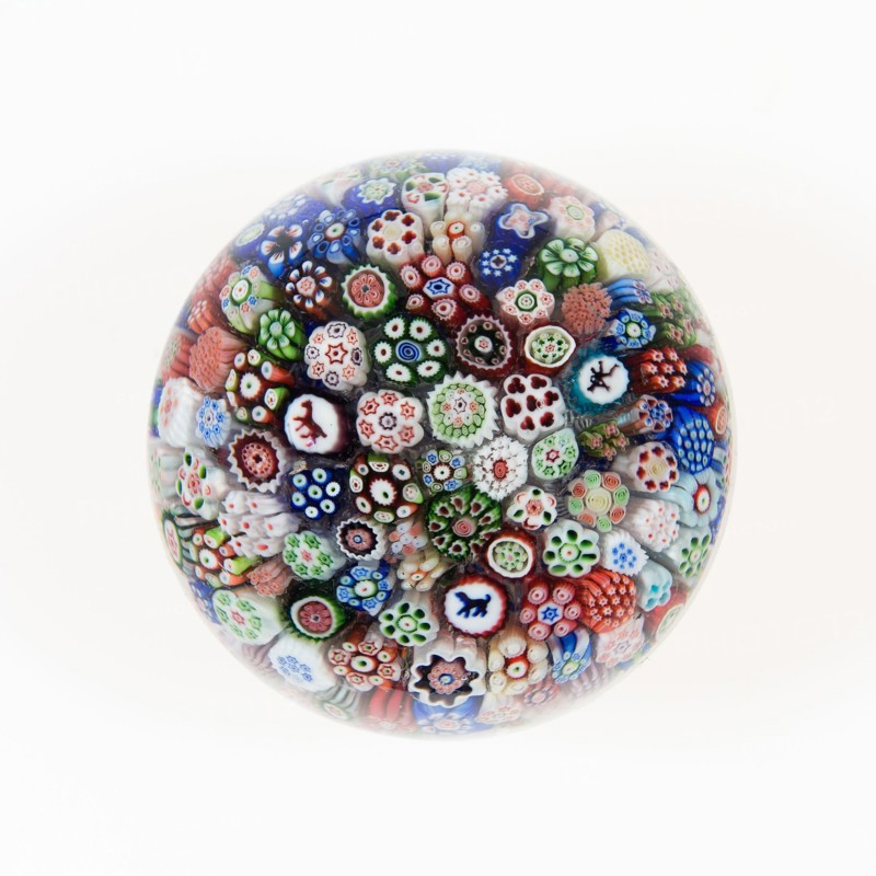 Paperweight, 19th century, Baccarat, France, founded 1764, Lunéville, Glass, 2 in.