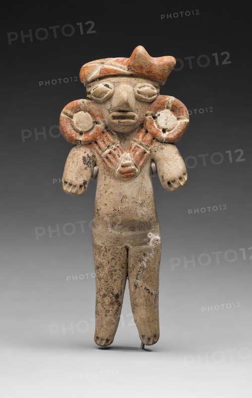 Female Figurine, 500/300 B.C., Chupícuaro, Guanajuato or Michoacán, Mexico, Guanajuato state, Ceramic and pigment, H. 13.3 cm (5 1/4 in.)