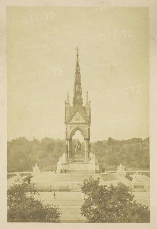 Albert Memorial, 1850–1900, probably English, 19th century, England, Albumen print, from the album "Views of London
