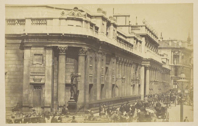 The Bank, 1850–1900, probably English, 19th century, England, Albumen print, from the book "Views of London