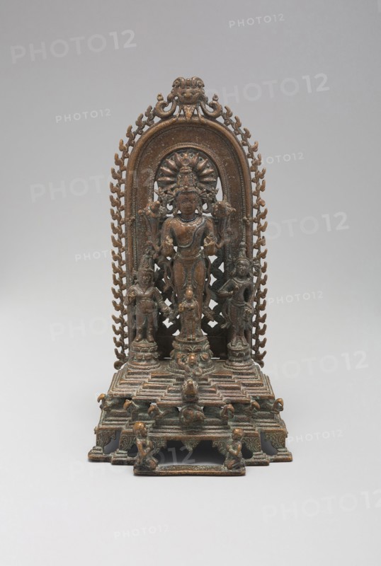 Sun God Surya on His Chariot, Pala period, 10th/12th century, Bangladesh or Eastern India, Bangladesh, Bronze inlaid with silver, 19.5 × 10.7 × 6.7 cm (7 11/16 × 4 3/16 × 2 5/8 in.)