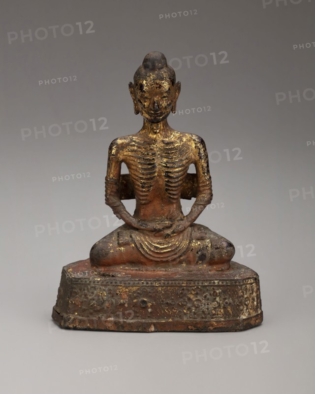 Emaciated Siddhartha, 1850/1900, Thailand, Thailand, Gilt bronze, 14.8 x 10.6 x 6.6 cm (5 7/8 x 4 1/8 x 2 5/8 in.)