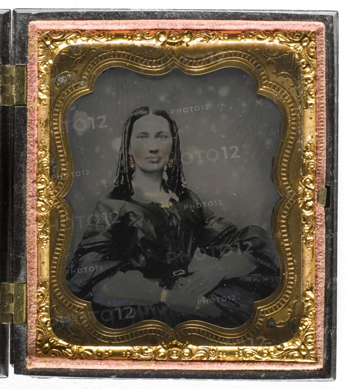 Untitled, 1855/75, 19th century, Unknown Place, Ambrotype, 8.3 x 7 cm (plate), 9.4 x 8.3 x 1.8 cm (case)