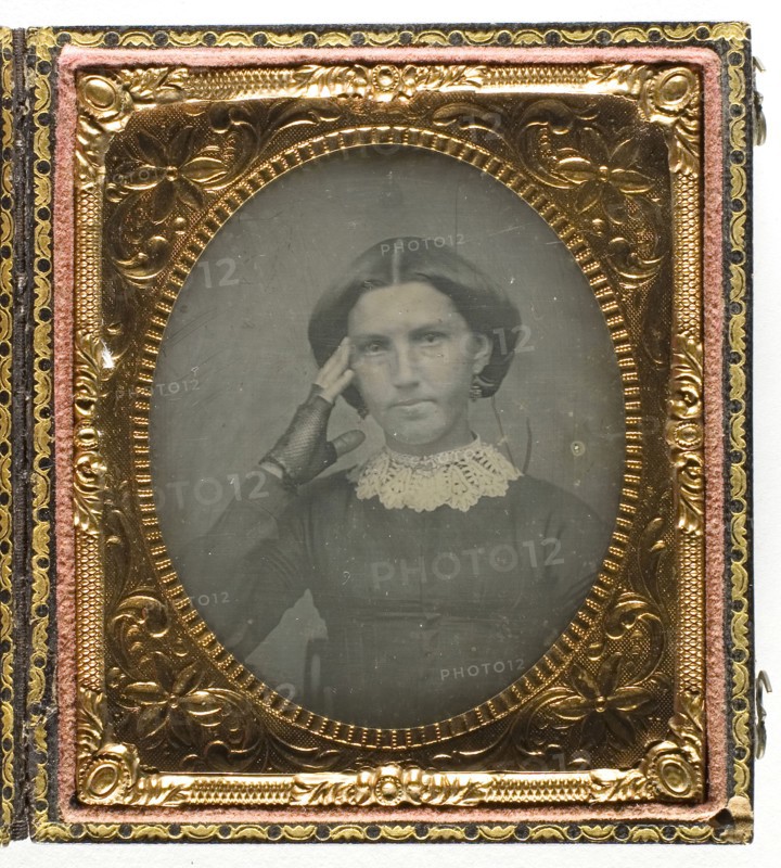 Untitled, 1839/60, 19th century, Unknown Place, Daguerreotype, 8.3 x 7 cm (plate), 9.2 x 8 x 1.4 cm (case)