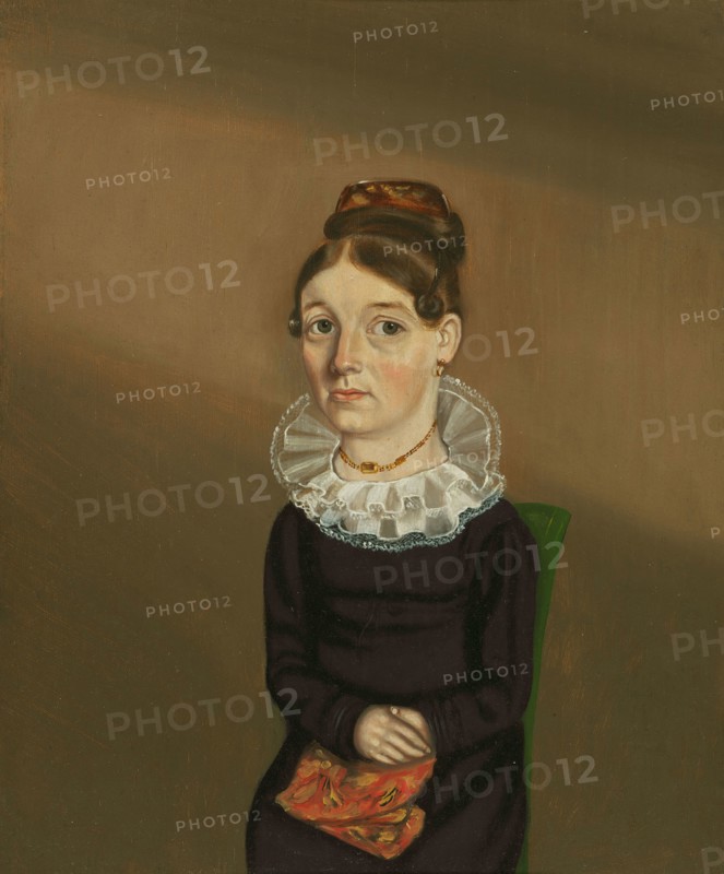 Mrs. William Bonham (Ann Warford), March 6, 1825, William Bonnell, American, 1804–1865, United States, Oil on panel, 30.5 × 24.9 cm (12 × 9 13/16 in.)