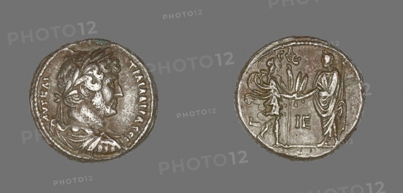 Tetradrachm (Coin) Portraying Emperor Hadrian, AD 131, Roman, minted in Alexandria, Egypt, Alexandria, Billon, Diam. 2.5.cm, 13.21 g