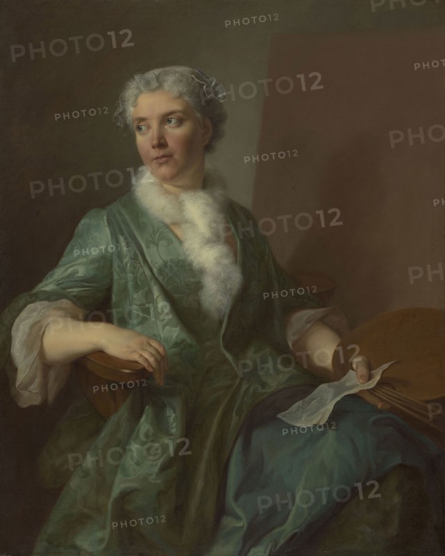 Portrait of a Woman Artist, c. 1735, French, France, Oil on canvas, 40 × 32 5/16 in. (101.7 × 82 cm)