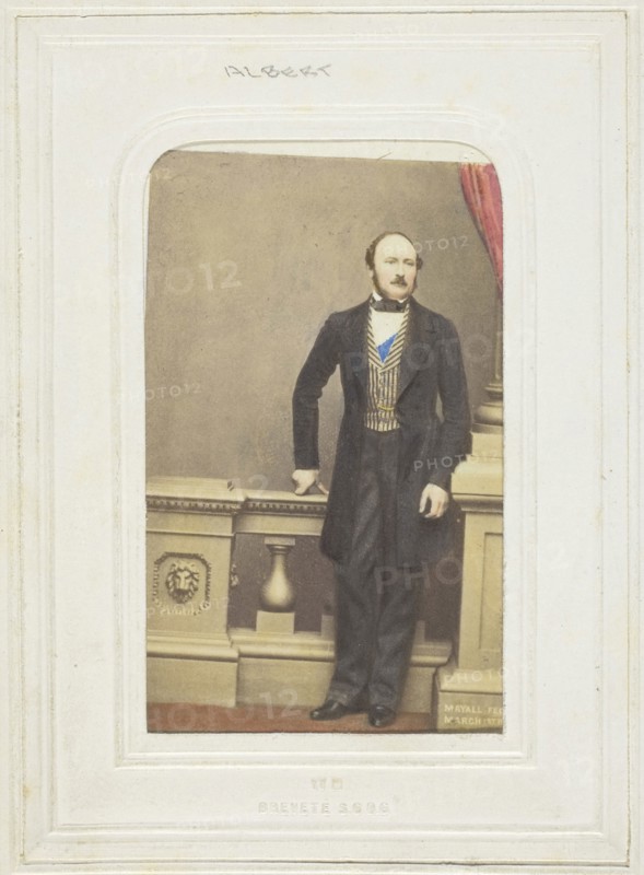 Prince Consort, 1861, John Jabez Edwin Mayall, American, 1813-1901, United States, Albumen print, 8.3 × 5.7 cm (image/paper), 10.6 × 6.1 cm (mount)