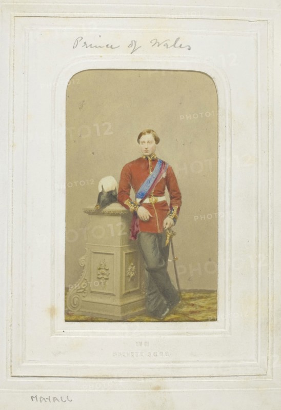H.R.H. The Prince of Wales, 1860–69, John Jabez Edwin Mayall, American, 1813-1901, United States, Albumen print, 8.7 × 5.5 cm (image/paper), 10.4 × 6.3 cm (mount)
