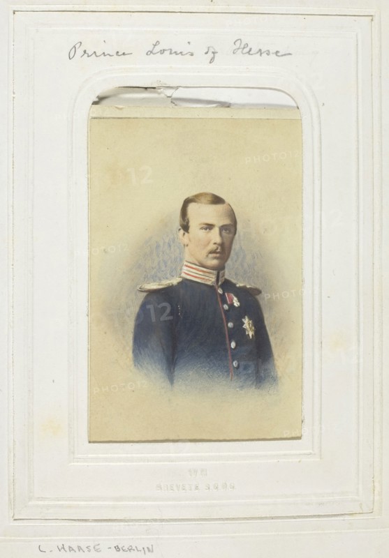 Prince Louis of Hesse, 1860–69, L. Haase & Company, German, active 1850s-1890s, Germany, Albumen print, 8.4 × 5.4 cm (image/paper), 9.7 × 6 cm (mount)