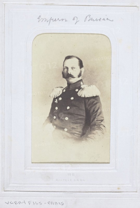 Emperor of Russia, 1860–69, European, active 1860s, Albumen print, 8.5 × 5.5 cm (image/paper), 10.4 × 6.2 cm (mount)