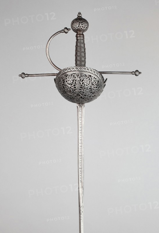 Rapier, 1640/60, Spanish or south Italian, Italy, Steel, iron, and wood, Overall L. 123 cm (48 1/2 in.)