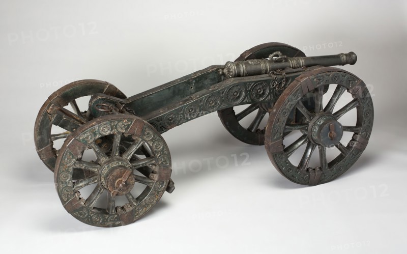 Model of a Bronze Field Cannon, late 17th century, possibly late 18th century, Austrian, Austria, Bronze, iron, and wood, Length of barrel: 70.8 cm (27 7/8 in.)