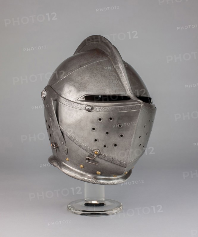 Close Helmet, 1610/20, Dutch, Dutch, Steel and gilding, H. 29.2 cm (11 1/2 in.)