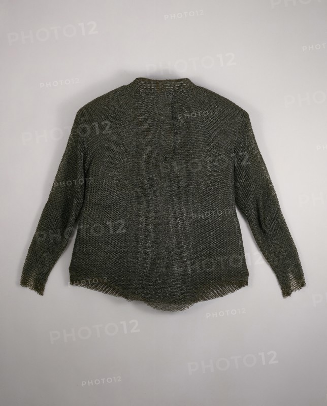 Mail Shirt, 1550/75, Western European, probably German, Germany, Steel, iron, and brass, W. at shoulders: 67.3 cm (26 1/2 in.), L. 91.4 cm (36 in.), Wt. 16 lb. 13 oz.