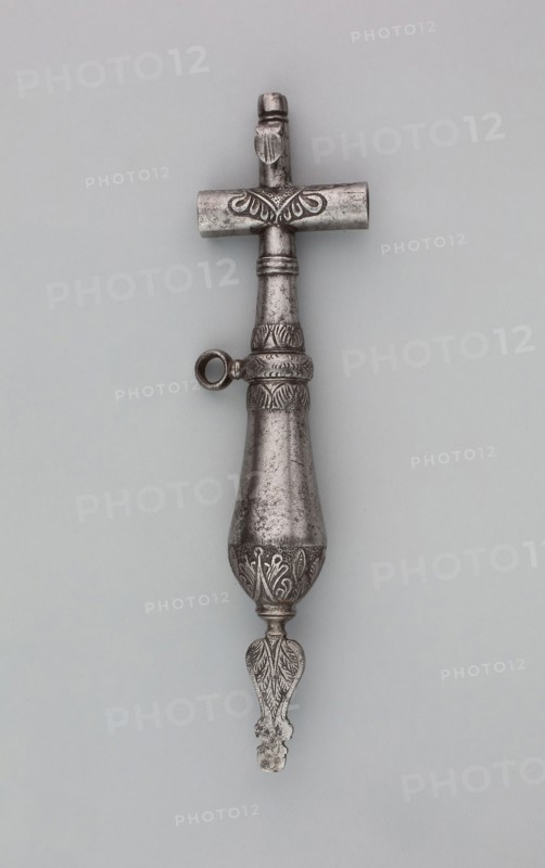 Priming Flask with Spanner and Screwdriver, 17th century, Italian, Central Europe, Iron, L. 21.1 cm (8 5/16 in.)